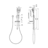 Phoenix Rush Shower Rail Chrome